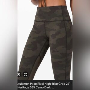 Lululemon Pace Rival run tights Sz 2